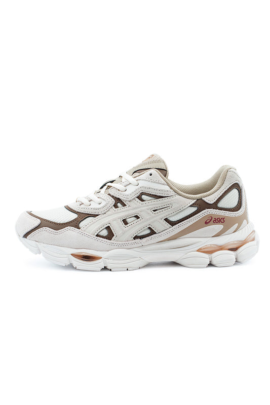 ASICS GEL-NYC Mineral Beige sneaker with retro running silhouette, breathable mesh underlays, premium suede overlays and signature GEL cushioning technology
