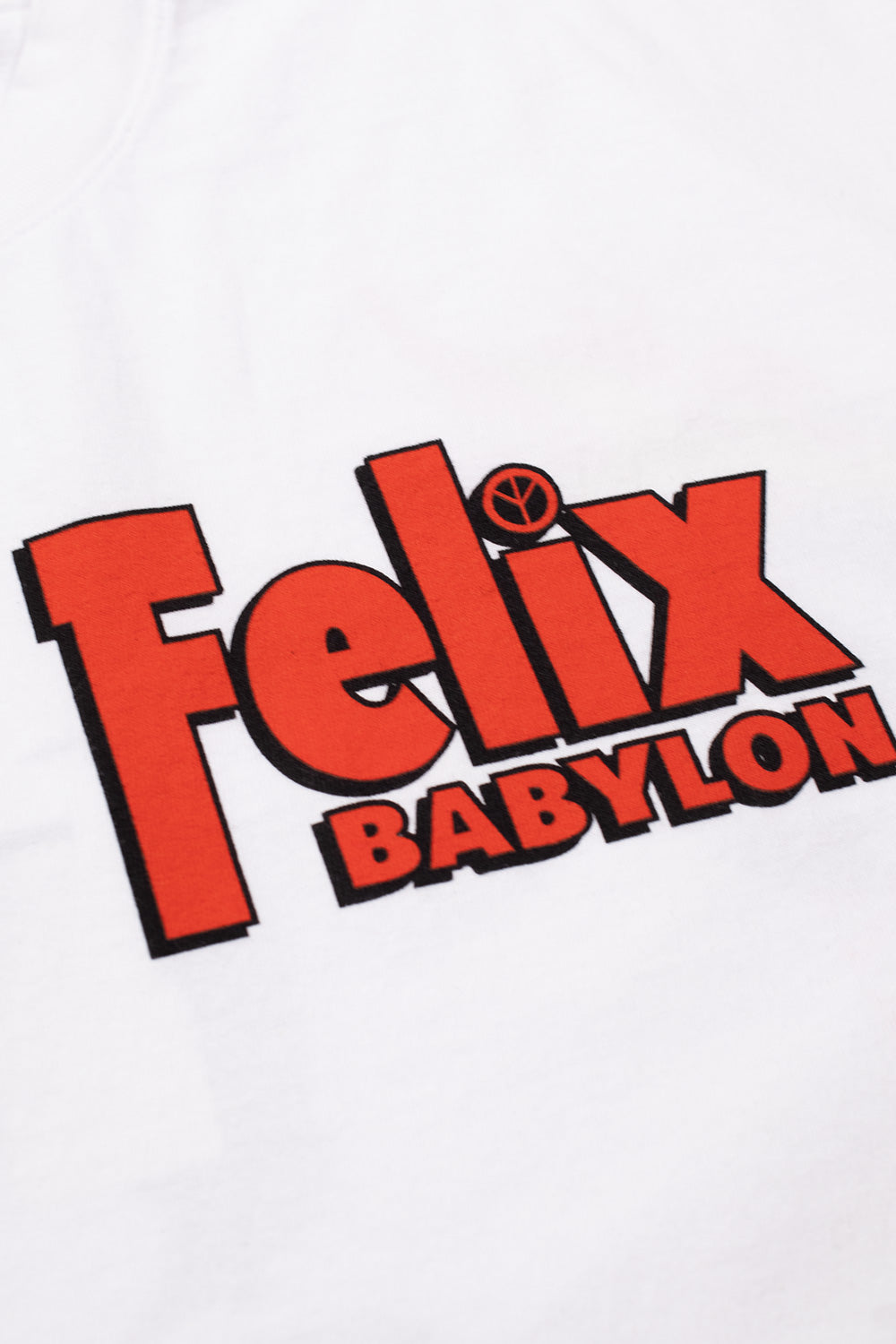 "Streetwear-Highlight: Babylon LA x Felix the Cat Firestarter T-Shirt in Weiß mit ikonischer Cartoon-Grafik