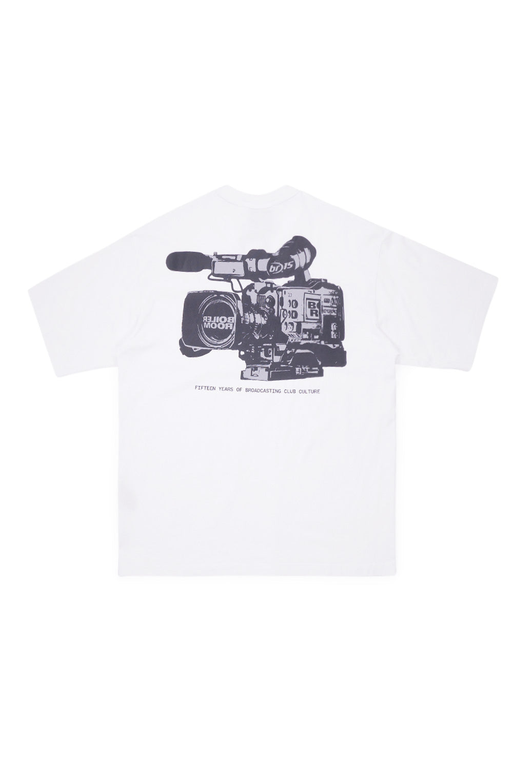 Boiler Room 15 Years Camera T-Shirt White - BONKERS