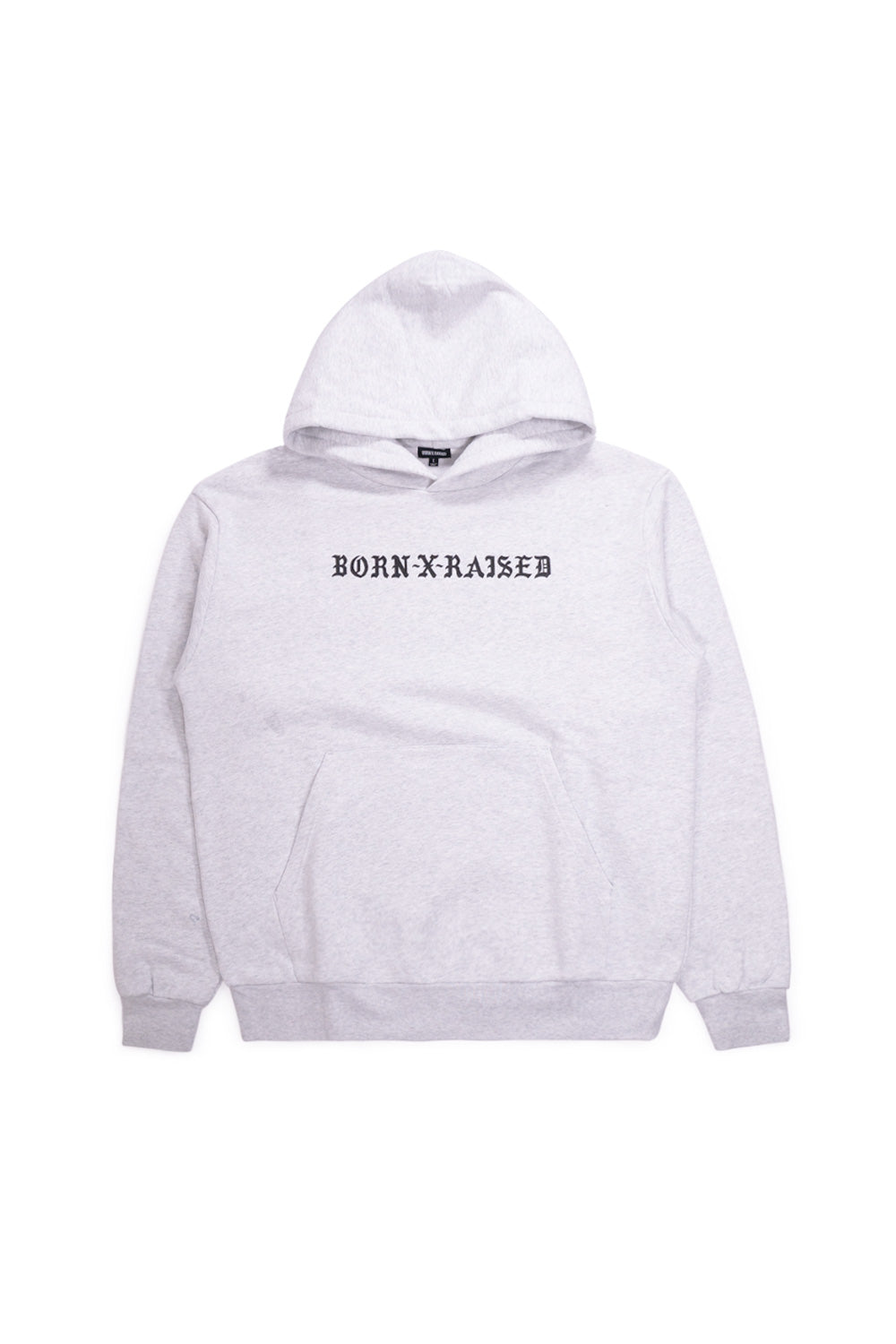 Born X Raised BXR Standard Hoodie Heather Grey - BONKERS