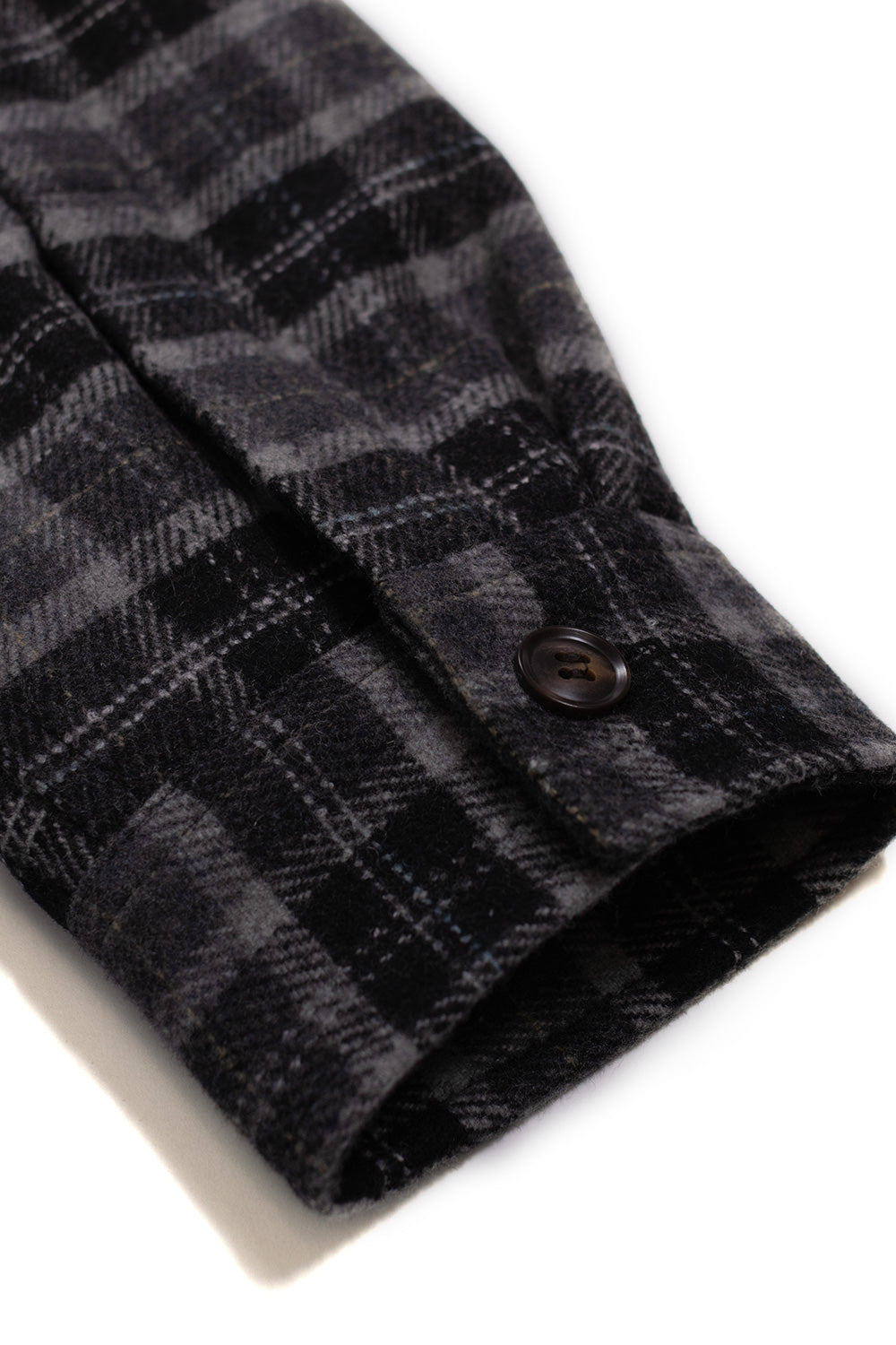 Born X Raised Embroidered Flannel Shirt Jacket Grey / Black