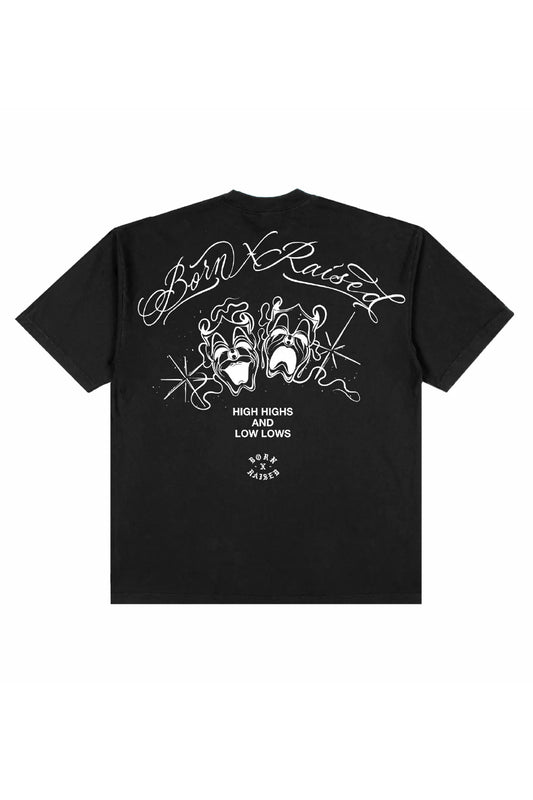 Born X Raised High Highs & Low Lows T-Shirt Black - BONKERS