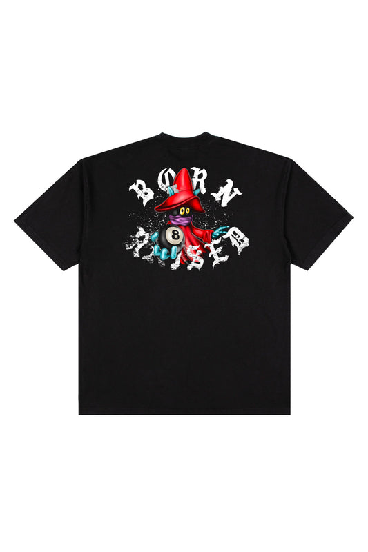 Born X Raised Party Wizard Rocker T-Shirt Black - BONKERS