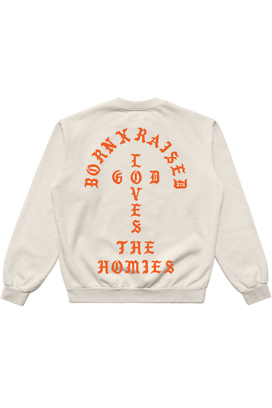 Born X Raised Unconditional Love Crewneck Cream