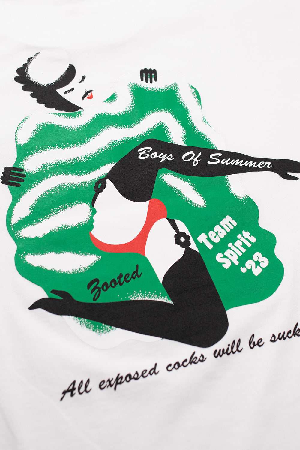 Boys Of Summer Zooted T-Shirt White – Stylisches T-Shirt in Weiß mit einzigartigem Zooted-Motiv, ideal für lässige Sommeroutfits