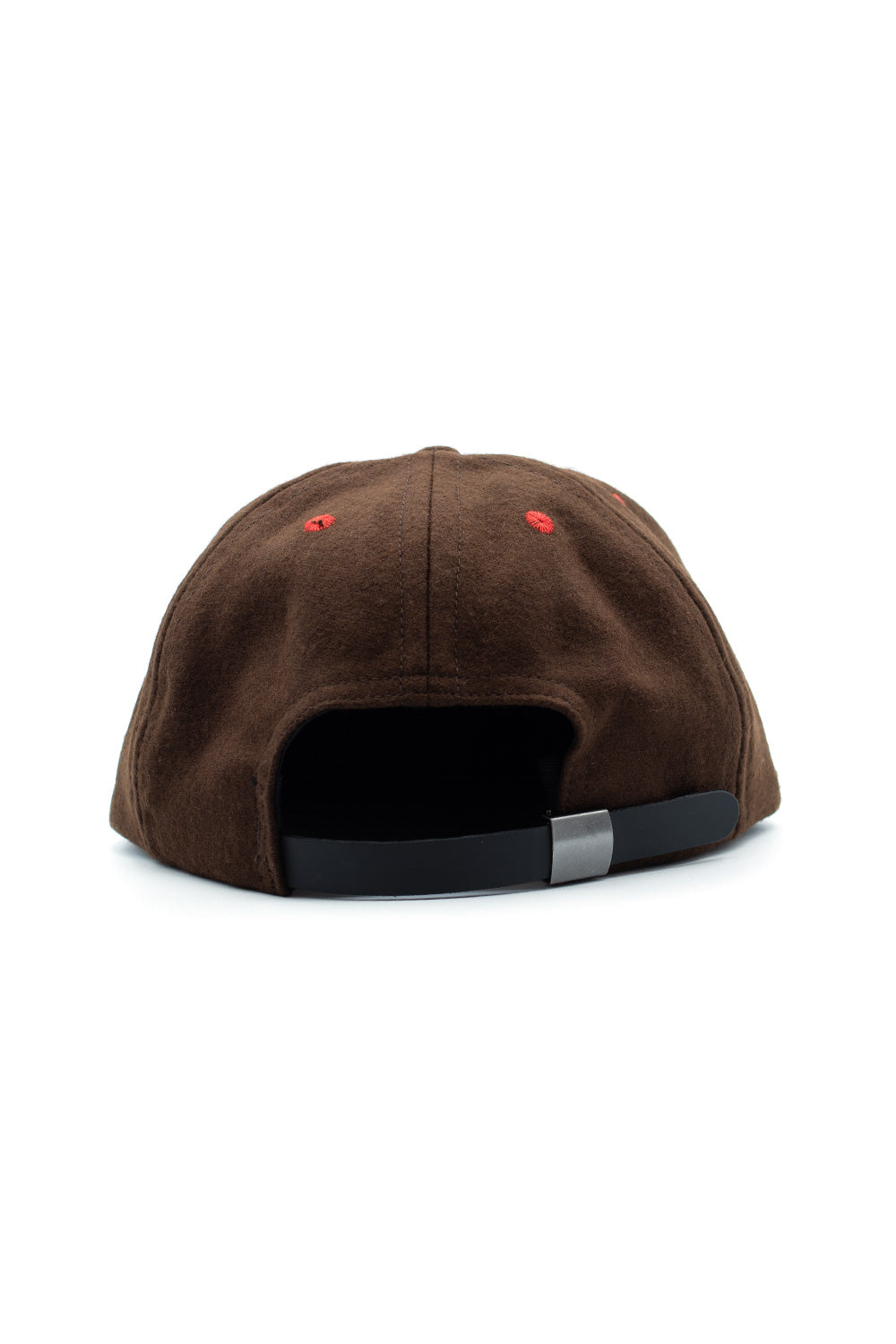 Brain Dead Flannel Logohead 6 Panel Cap Brown - BONKERS