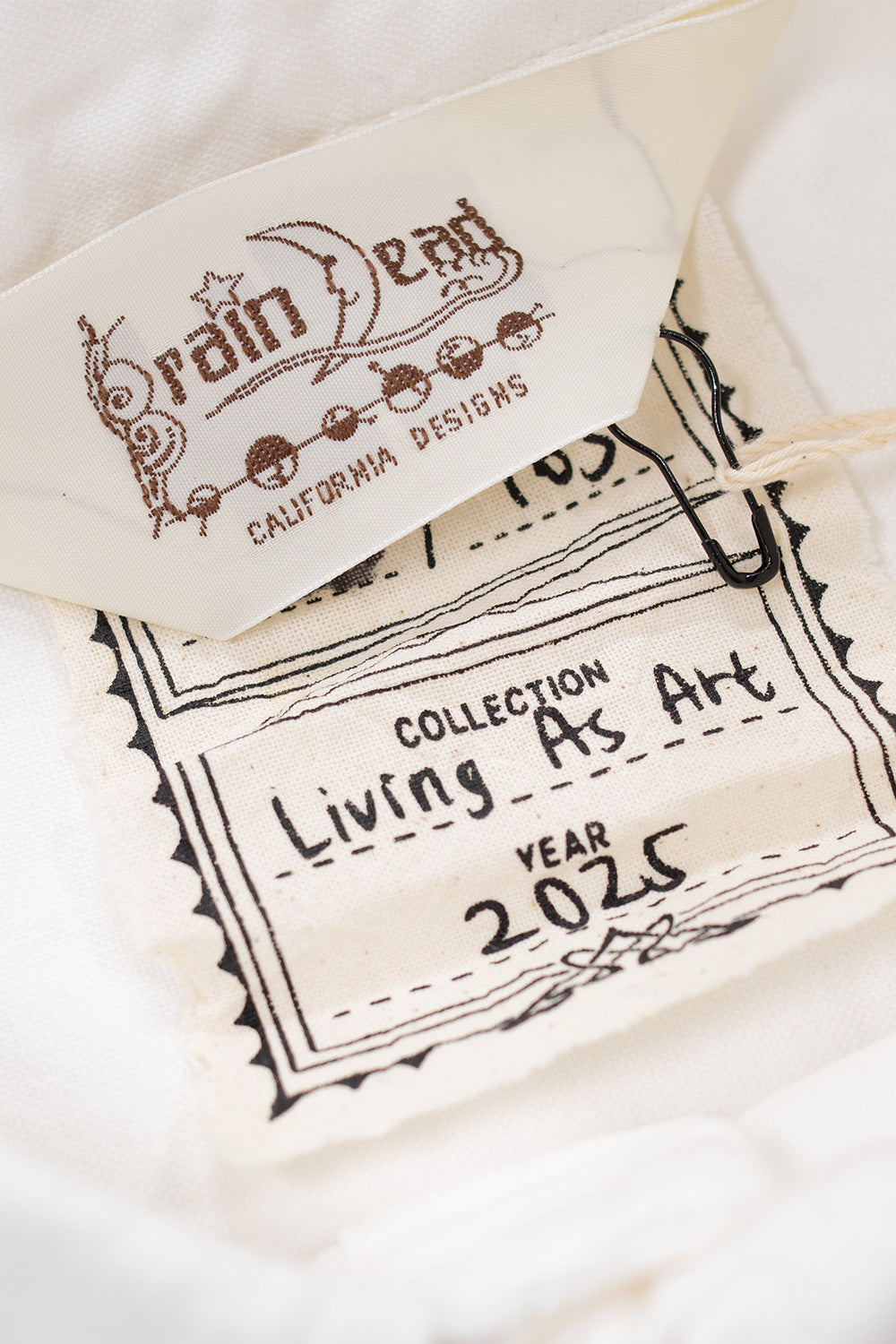 High-quality Brain Dead Gaspar Heart Shirt White, wide-fit oxford made from premium cotton with expressive art print and button closure.