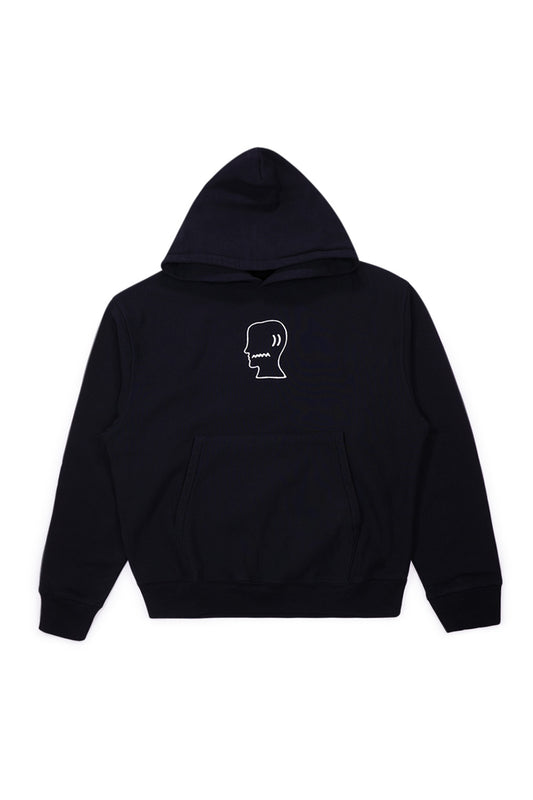 Brain Dead Logohead Hoodie Black - BONKERS