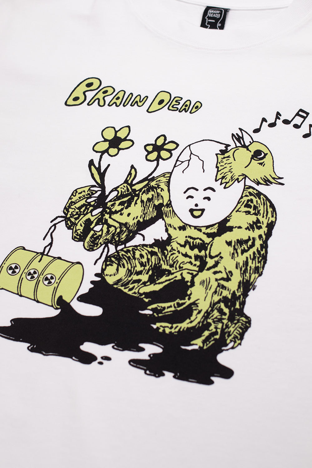 Brain Dead Nuclear Evolution T-Shirt White - BONKERS