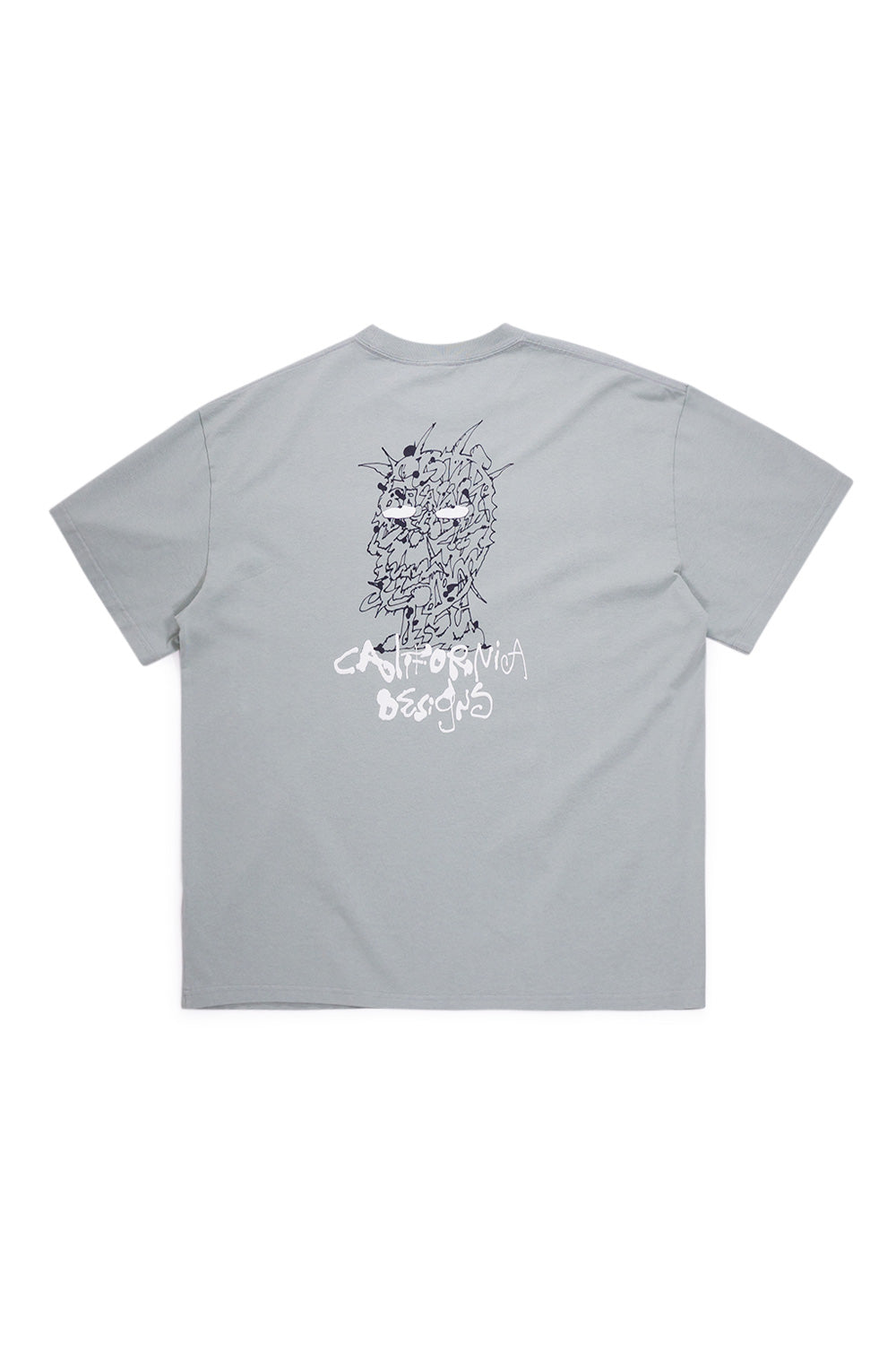 Rückansicht des Skram T-Shirts von Brain Dead mit cleaner Silhouette und weicher Baumwollstruktur