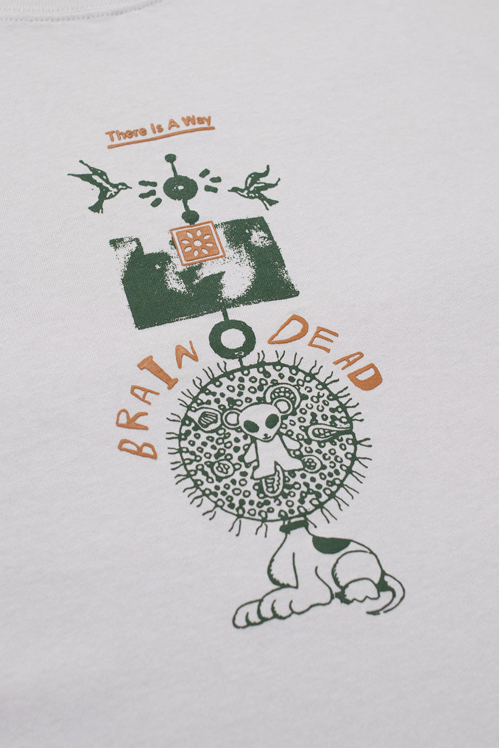 Brain Dead There Is A Way T-Shirt Grey - BONKERS