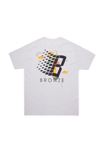 Bronze 56K Citrus Logo T-Shirt Grau Meliert