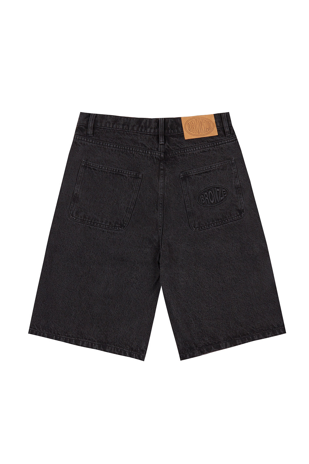 "Bronze 56K Denim Jorts Schwarz – lässige Jeans-Shorts im angesagten Baggy-Fit für den perfekten Streetwear-Look"
