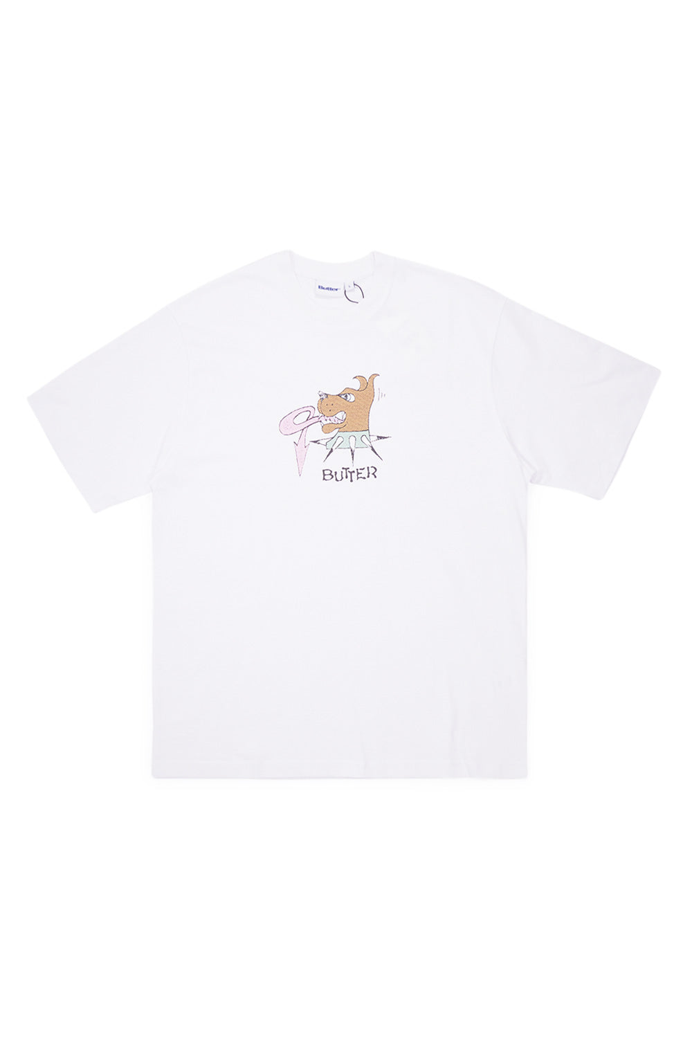 Butter Goods Canine T-Shirt White - BONKERS