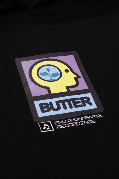 Butter Goods Environmental Pullover Hood Black - BONKERS