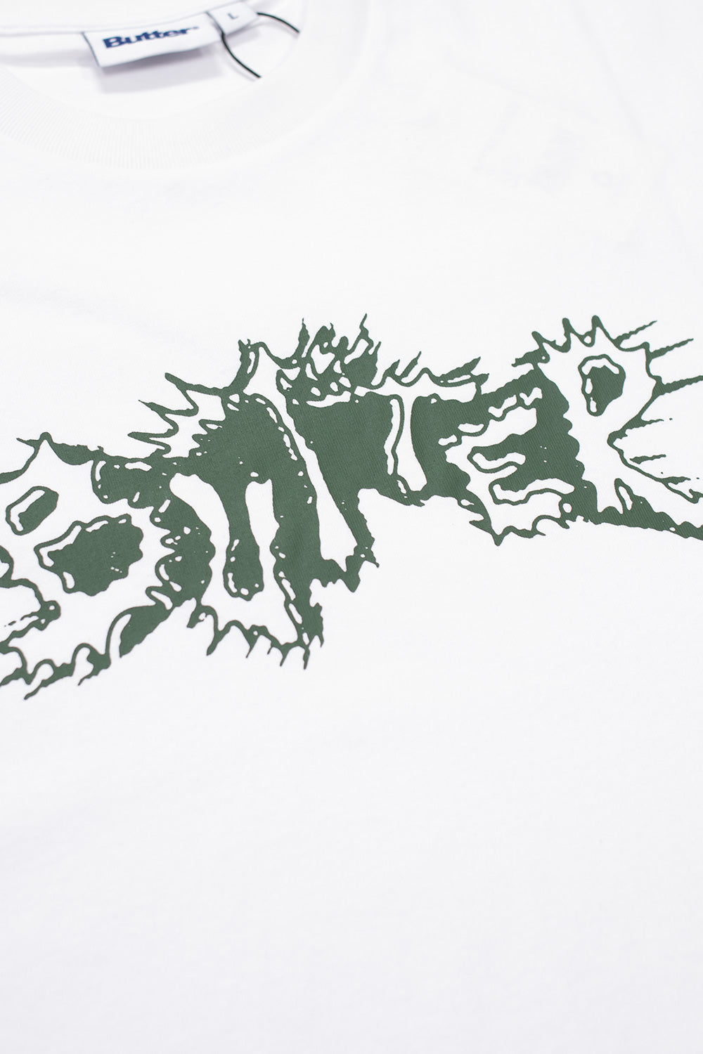 Butter Goods Eruption T-Shirt White - BONKERS