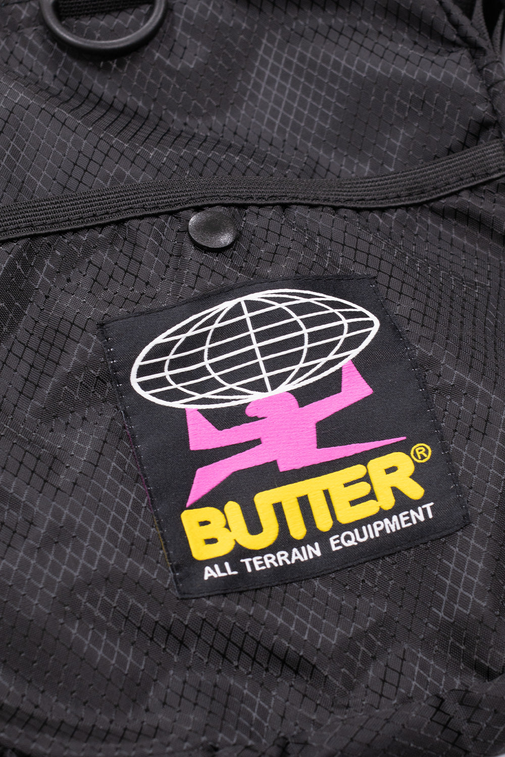Butter Goods Ripstop Side Bag Black - BONKERS