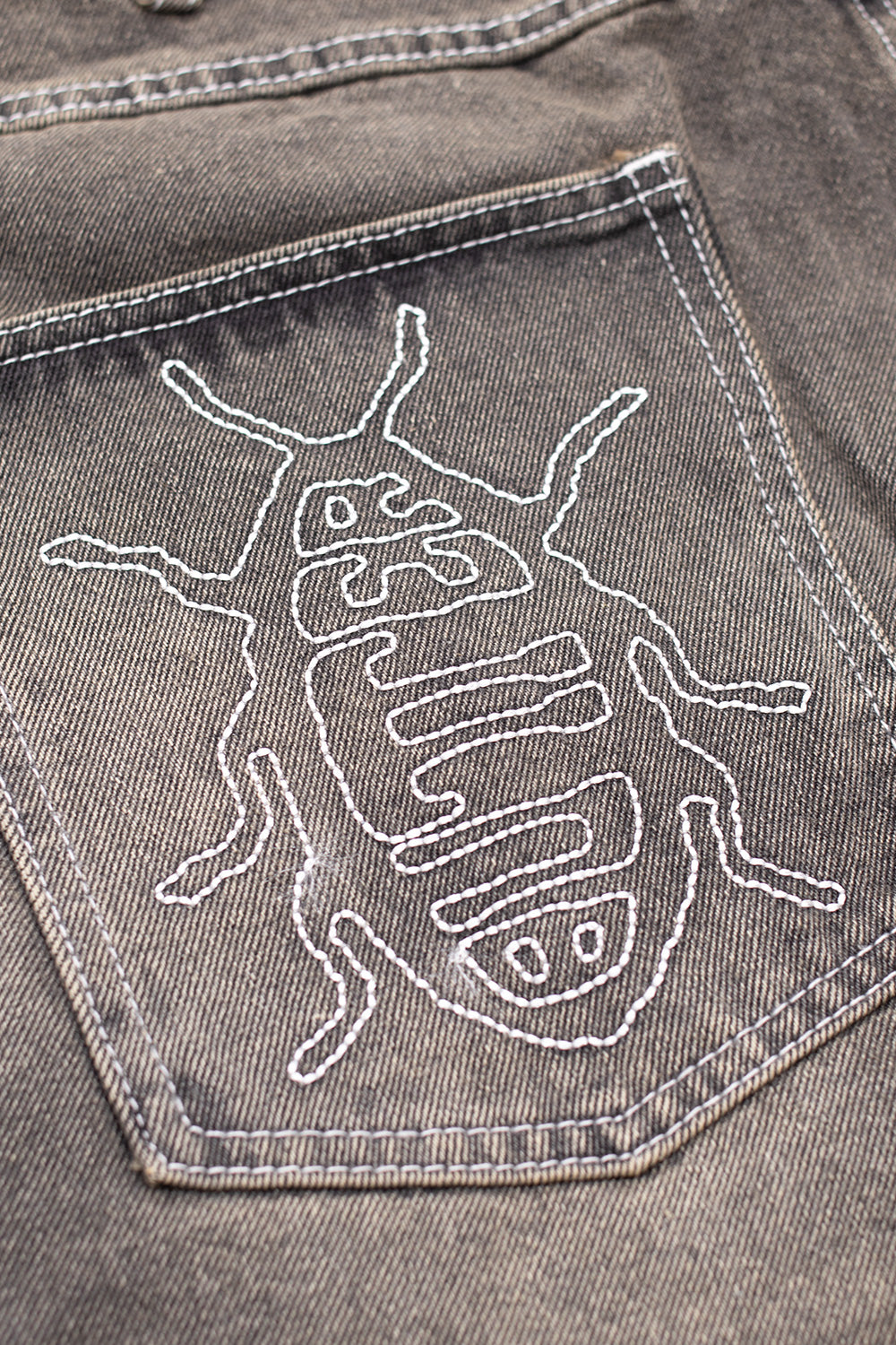 Butter Goods Roach Denim Shorts Black Wash - BONKERS