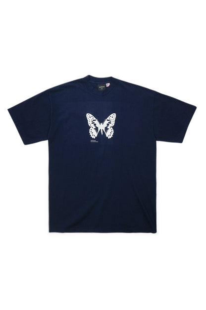 Bye Jeremy Butterfly T-Shirt Navy - BONKERS