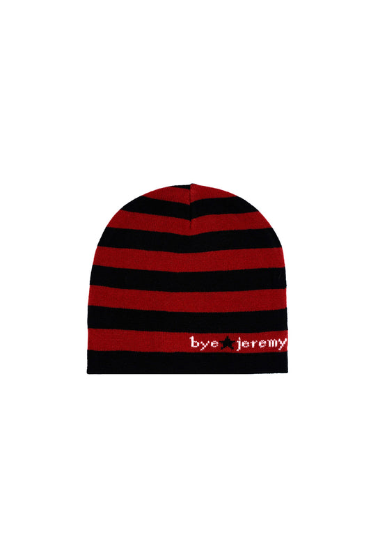 Bye Jeremy Demo Beanie Sort / Rød