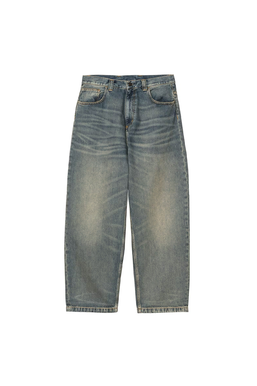 Carhartt WIP Brandon Baggy Pant Blue (Worm Used Wash) - BONKERS