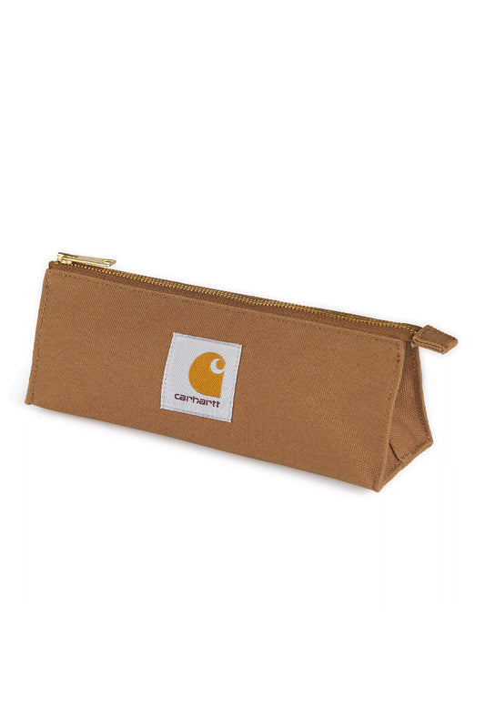 Carhartt WIP Canvas Pencil Case Hamilton Brown