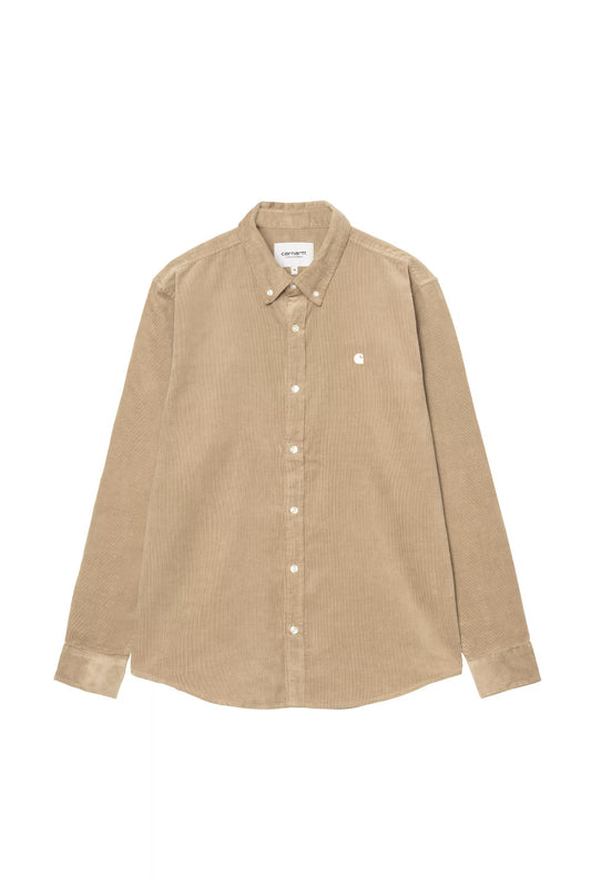 Carhartt WIP L/S Madison Cord Shirt Iroko / Wax - BONKERS