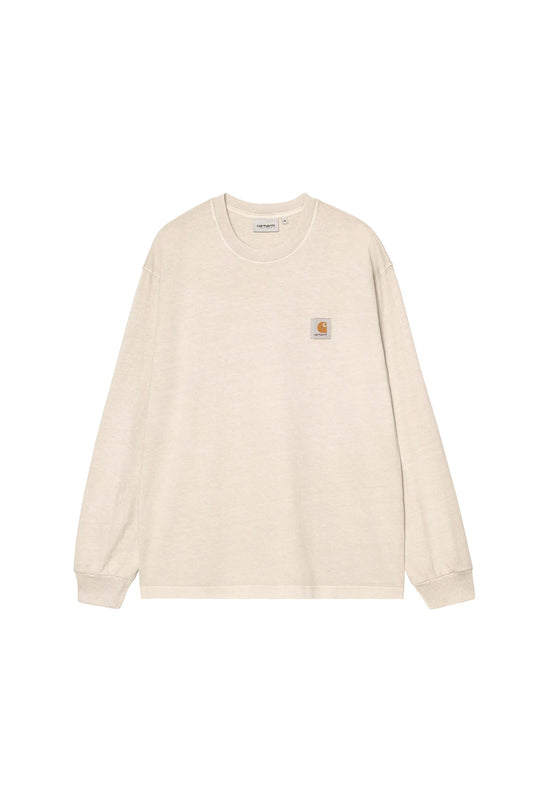 Carhartt WIP Longsleeve Vista T-Shirt Fleur De Sel (Garment Dyed)