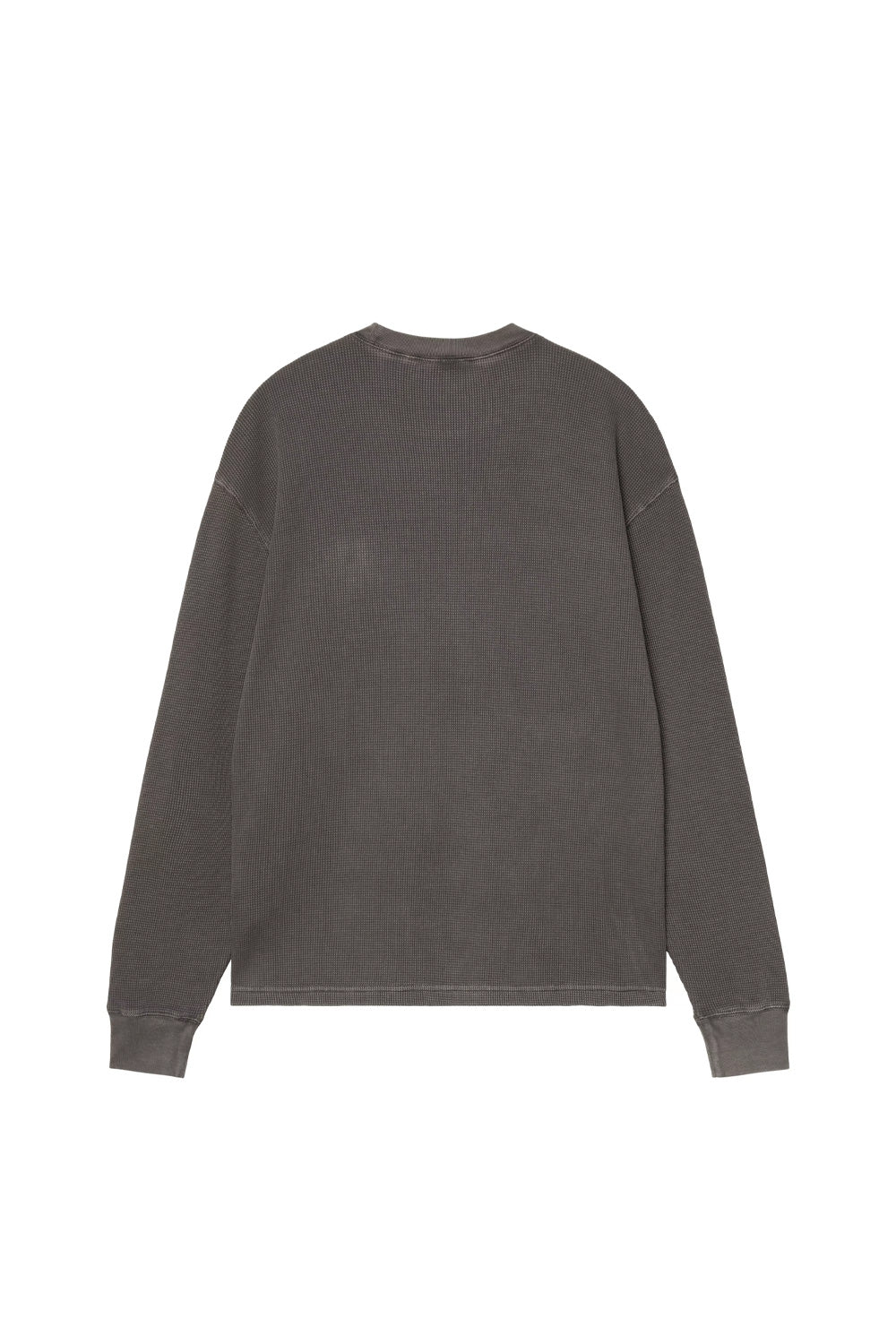 Carhartt WIP Longsleeve Vista Waffle T-Shirt Black (Garment Dyed) - BONKERS
