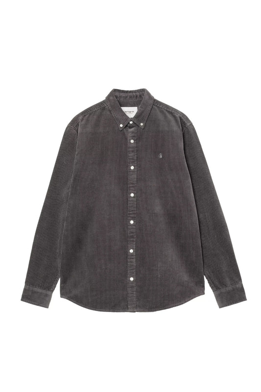 Carhartt WIP L/S Madison Cord Shirt Graphite / Graphite - BONKERS