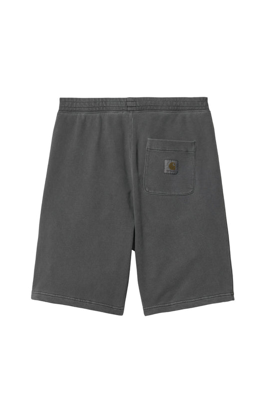 Carhartt WIP Nelson Sweat Short Black (Garment Dyed) - BONKERS