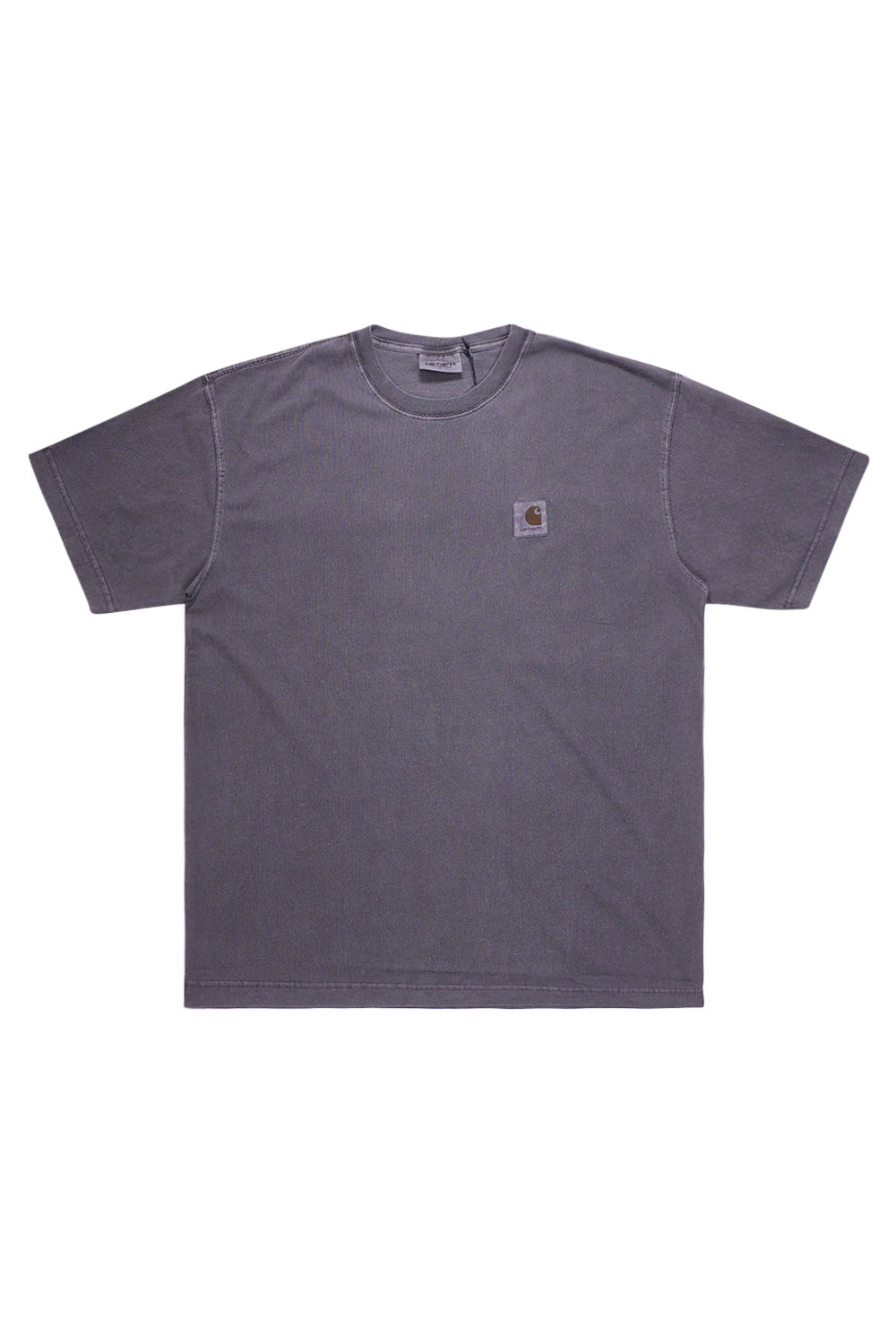 Carhartt WIP Nelson T-Shirt Graphite – Locker geschnittenes T-Shirt aus 100 % Baumwolle mit garment-dyed Finish für eine einzigartige Farbnuance und weiche Haptik.