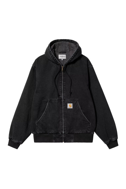 Carhartt WIP OG Active Jacke Schwarz (Stone Washed)