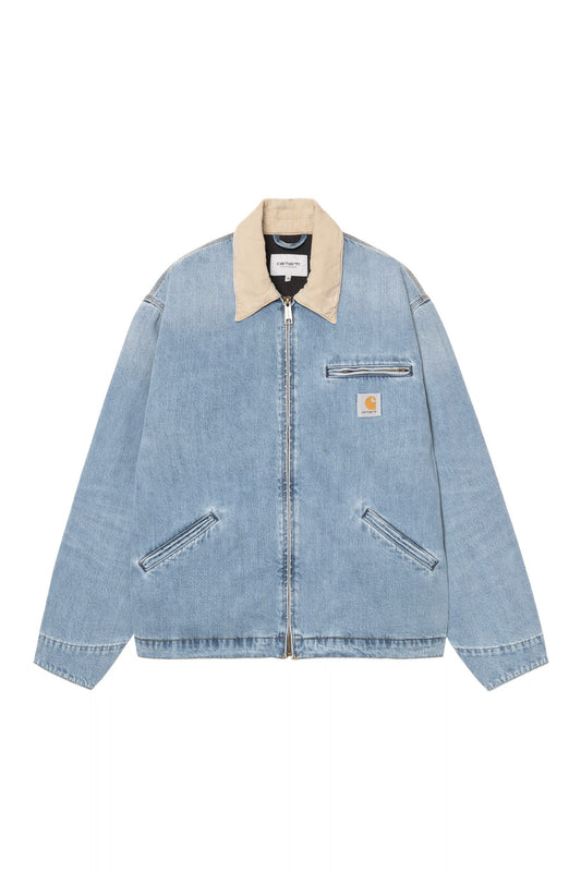 Carhartt WIP OG Detroit Jacket Blue / Dusty H Brown (Burst Washed) - BONKERS