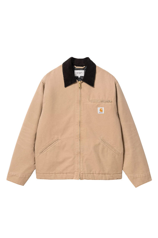 Carhartt WIP OG Detroit Jacket Erdnussbraun / Schwarz (Aged Canvas)