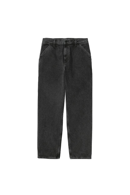 Carhartt WIP Single Knee Pant Schwarz (Stone Washed)