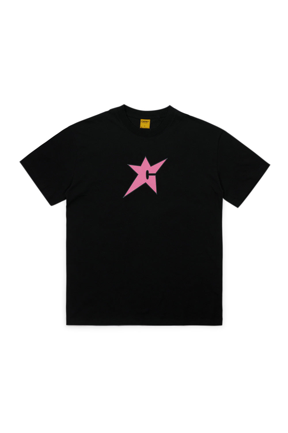 Carpet Company C-Star T-Shirt Black (Pink Print) - BONKERS