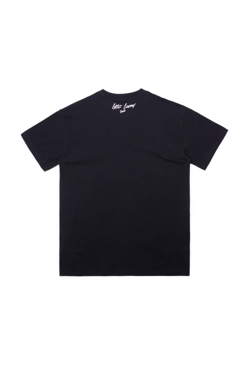 "Stylisches Carpet Company T-Shirt Black – Cooles schwarzes Shirt mit auffälligem lila C-Star Logo"