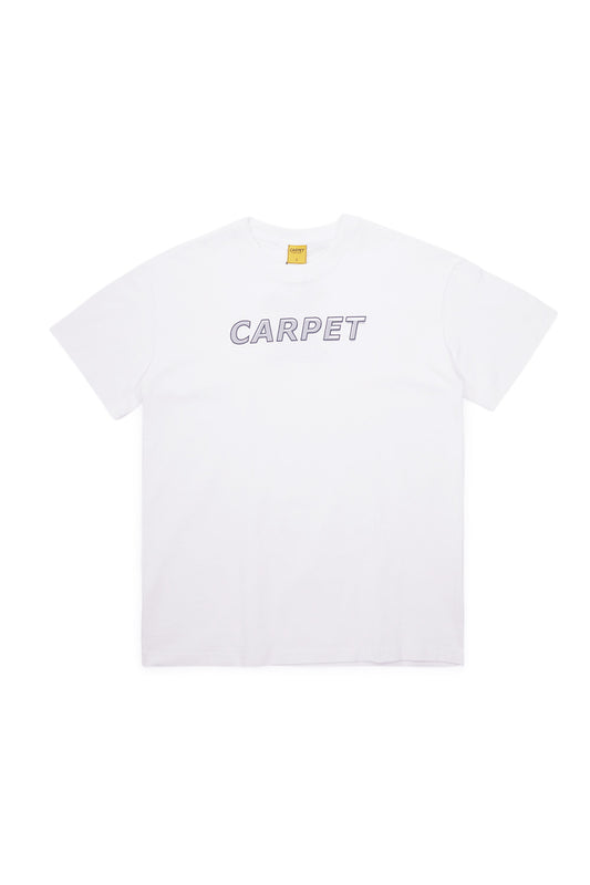 Carpet Company Misprint T-Shirt White (Grey Print) - BONKERS