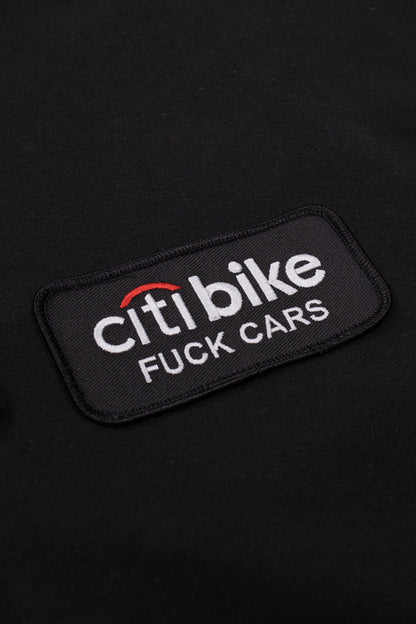 CitiBikeBoyz Eff Cars Zip Hoodie Black - BONKERS
