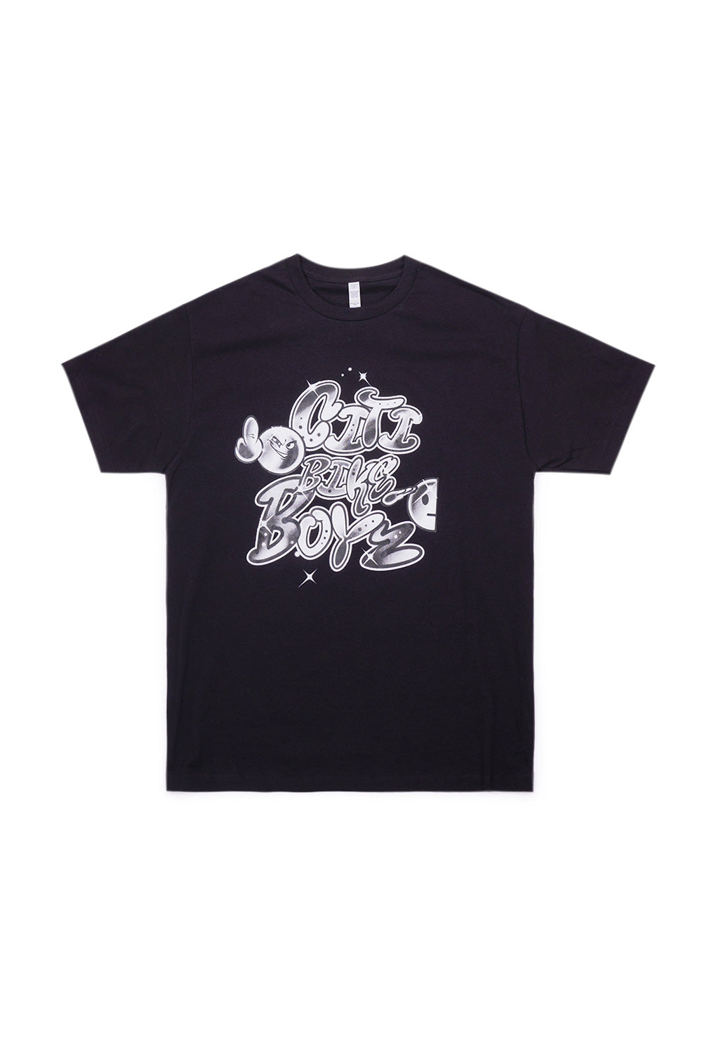 "Citibikeboys Airbrush County Fair T-Shirt in Schwarz – stylisches T-Shirt mit künstlerischem Airbrush-Design und urbanem Vibe"
