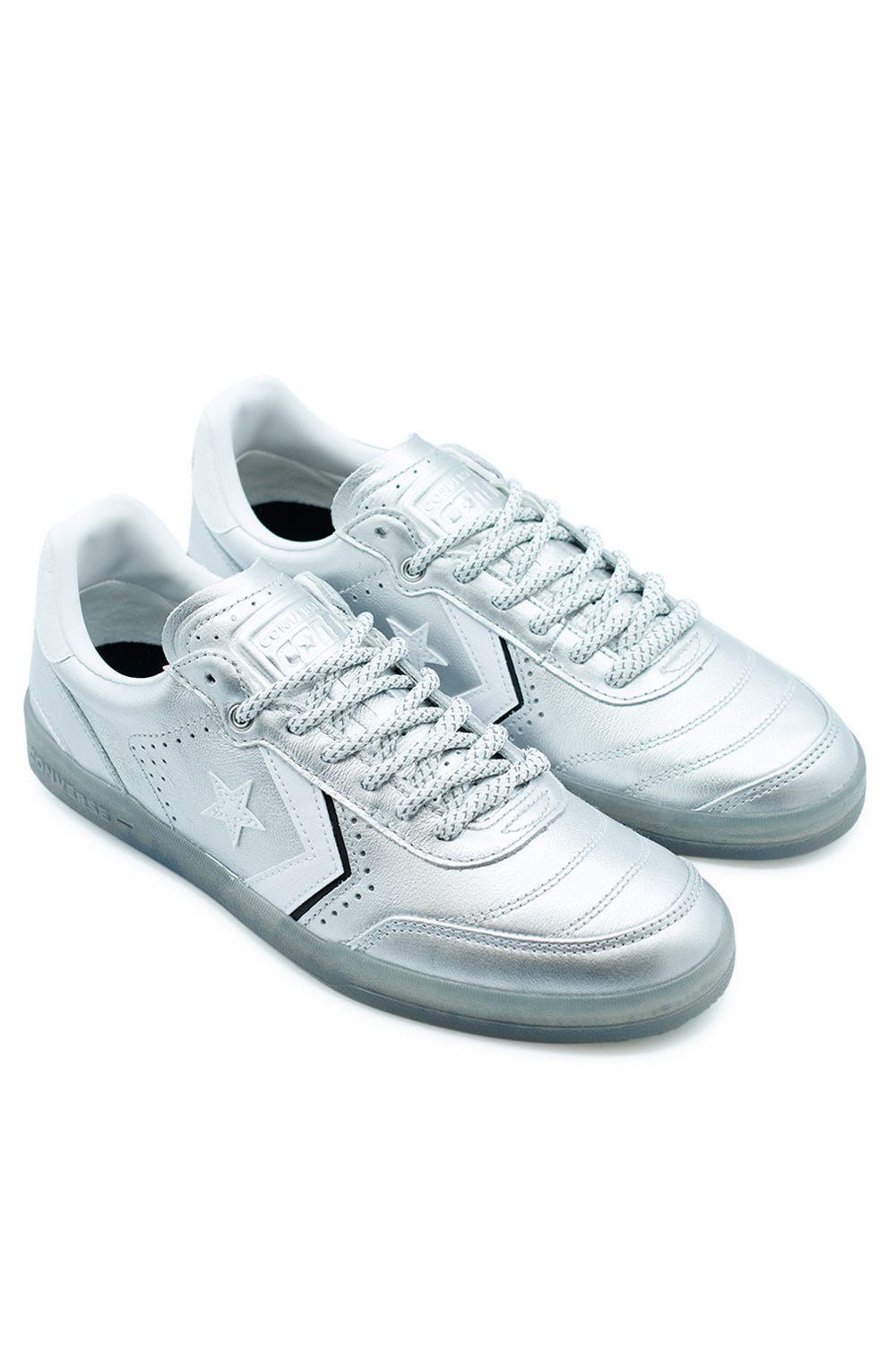Converse Louie Lopez Pro 2 Ox Skate-Schuhe in Silber und Weiß, ideal für Streetwear