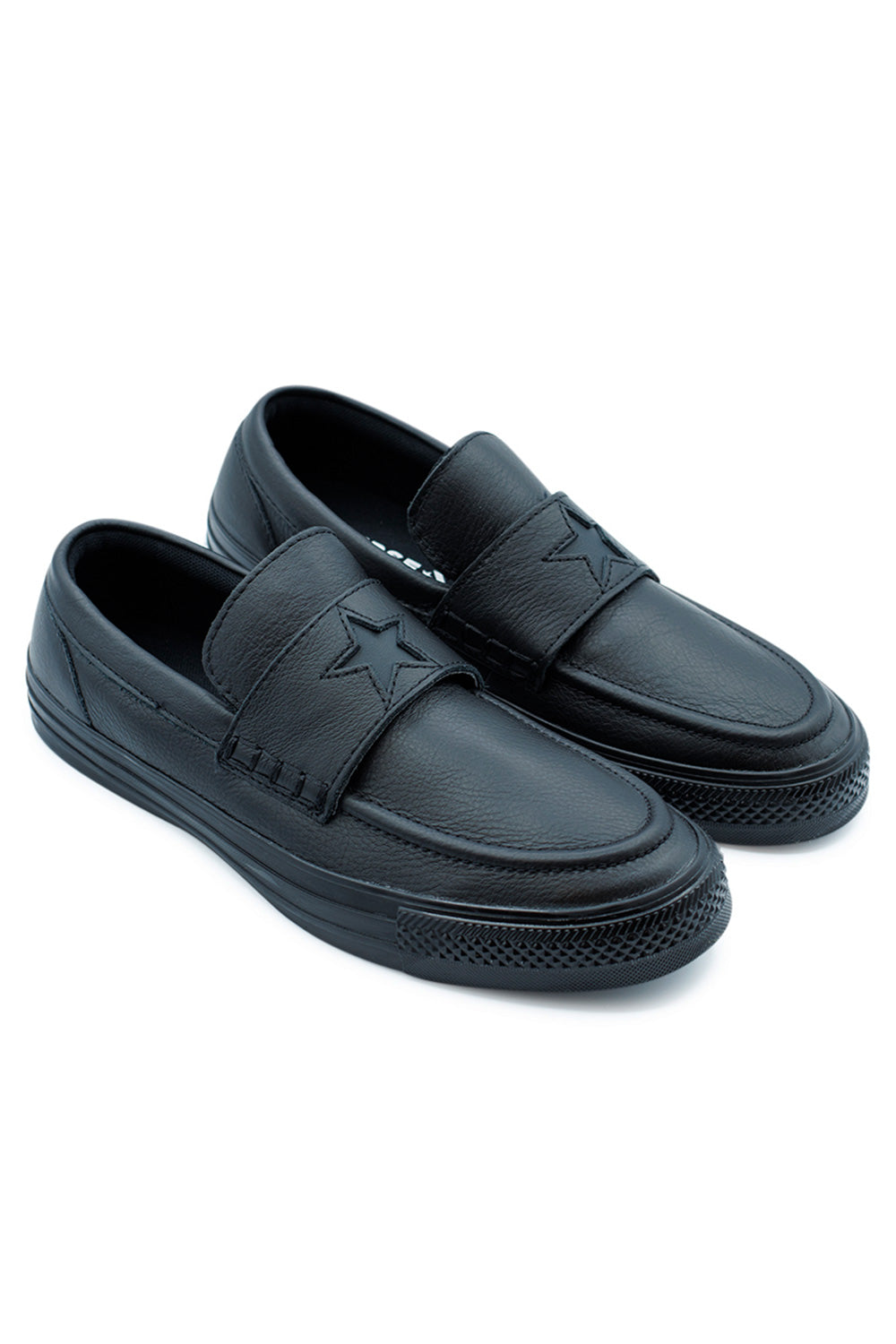 Side view of Converse CTAS Loader Slip Black Black Black, versatile loafer-inspired sneaker combining casual comfort with classic heritage.