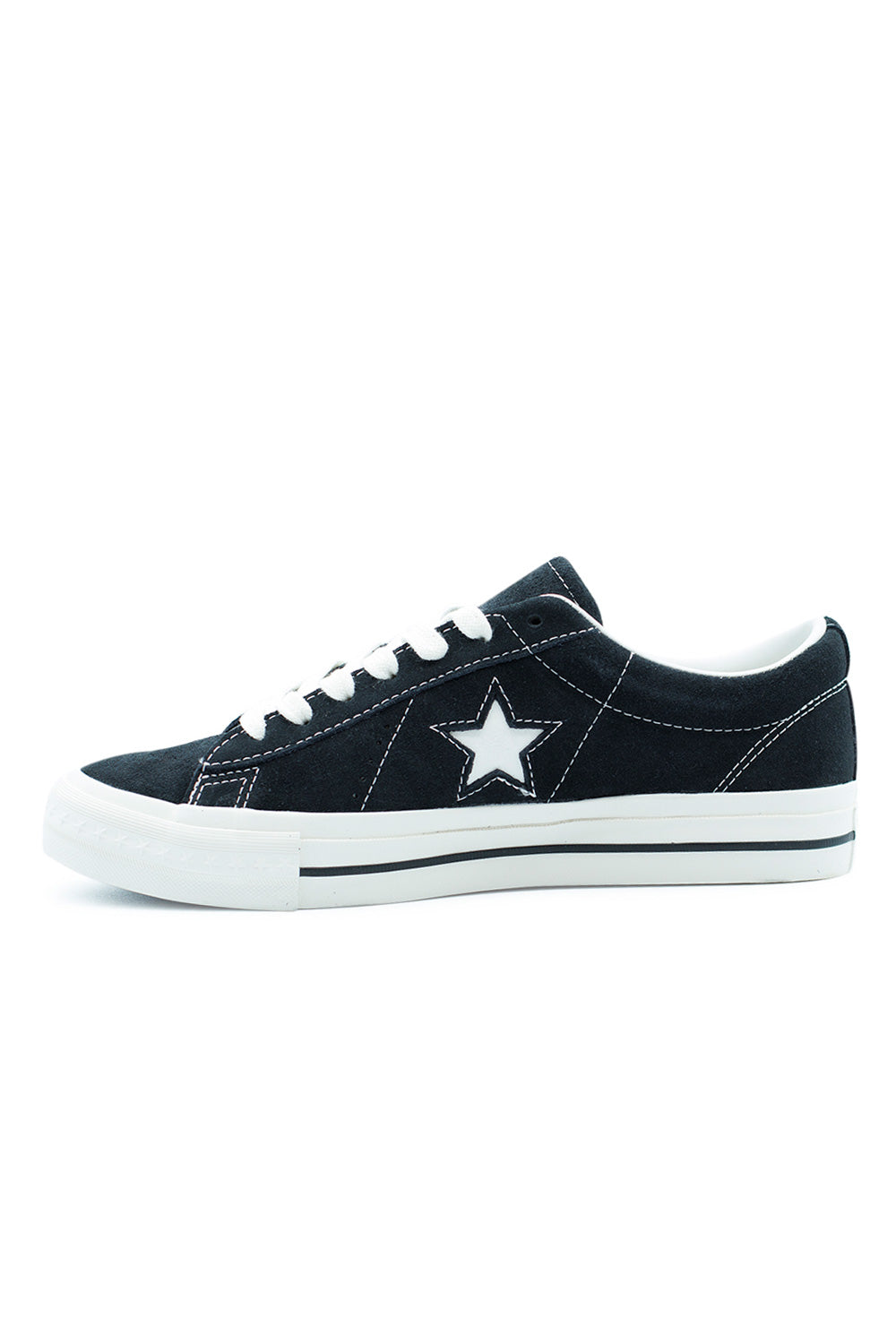 High-quality Converse One Star 95 OX Black Vintage White, heritage-inspired suede sneaker blending 90s skate culture with modern comfort.