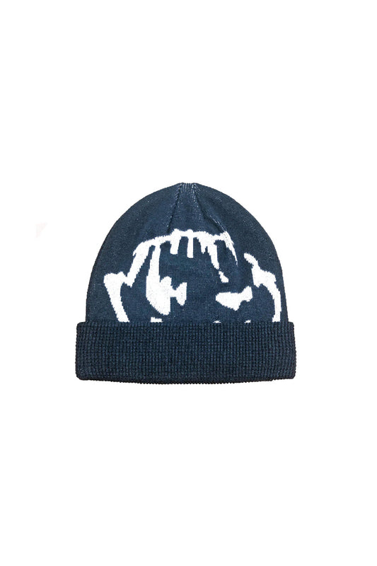 Dancer Mask Beanie Navy - BONKERS