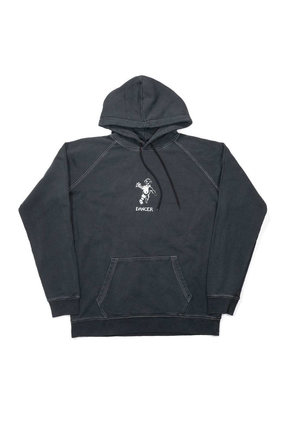 "Dancer OG Logo Hoodie Schwarz – Hooded Sweatshirt mit weißer Stickerei"