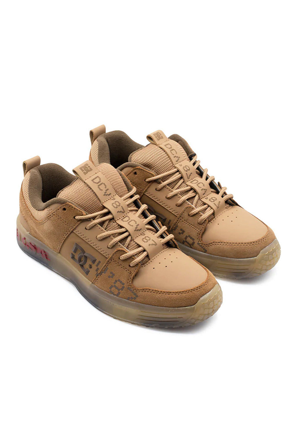 DC Shoes X DCV87 Lynx Shoe (Lucien Clarke) Brown - BONKERS