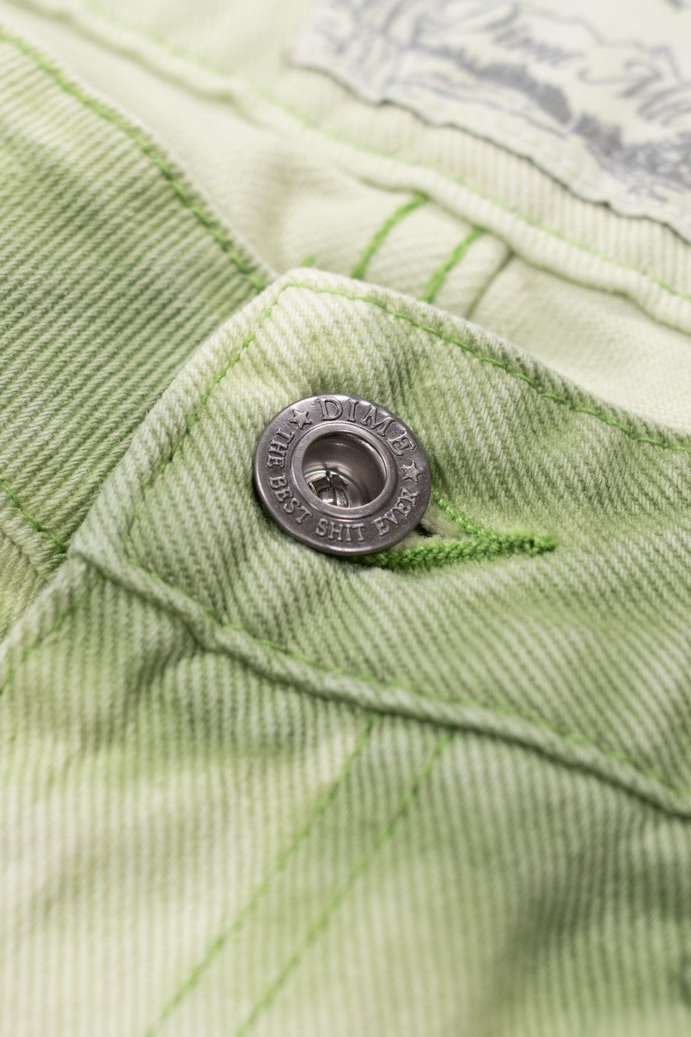 Dime Classic Baggy Denim Pant Matcha - BONKERS