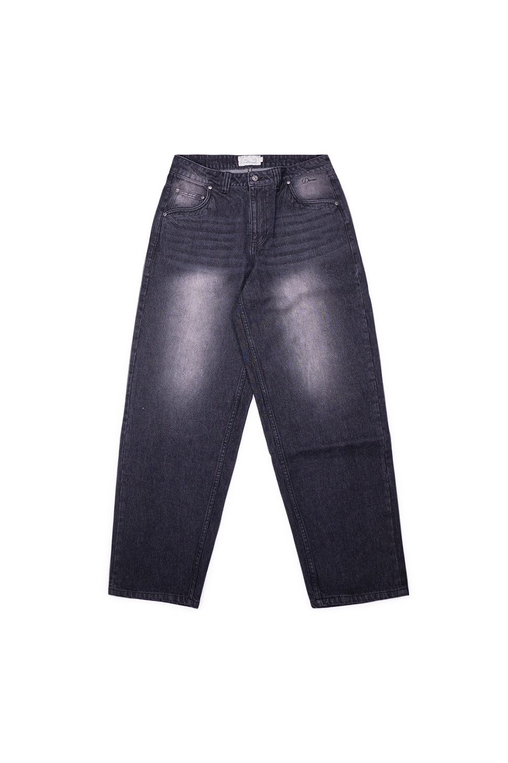 Dime Classic Baggy Denim Pant Sandblasted Black - BONKERS