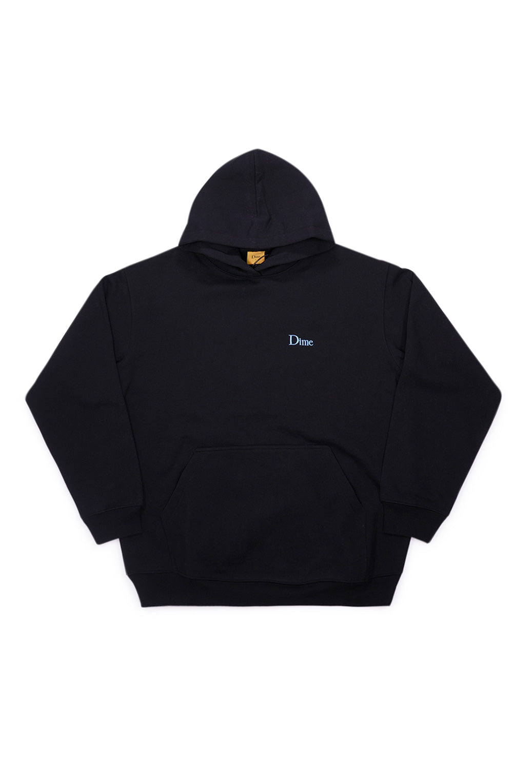 Dime Classic Small Logo Hoodie Schwarz – minimalistischer Hoodie mit dezentem Logo und gemütlichem Streetwear-Design